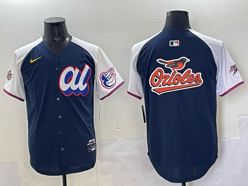 Men 2025 Baltimore Orioles Blank Blue All star Nike MLB Jersey 003->baltimore orioles->MLB Jersey